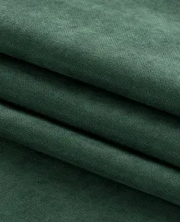 Záclony HOMEDE Závěs MILANA klasická transparentní dračí páska 7,5 cm s třásněmi 3 cm zelený, velikost 560x225