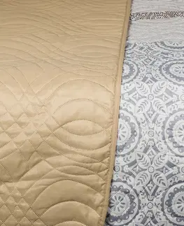 Přikrývky 4Home Přehoz na postel Circles béžová, 220 x 240 cm