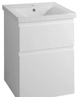 Koupelnový nábytek AQUALINE ALTAIR umyvadlová skříňka 52x72,5x45cm, bílá AI255