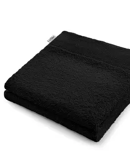 Ručníky Bavlněný ručník AmeliaHome AMARI černý, velikost 50x100
