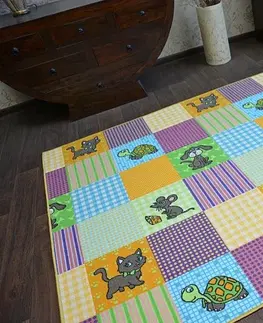 Koberce a koberečky Dywany Lusczow Dětský kusový koberec PETS modro-fialový, velikost 200x300
