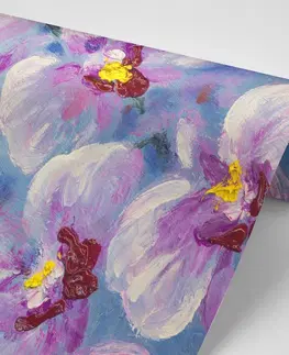 Samolepící tapety Samolepící tapeta romantické fialové květiny