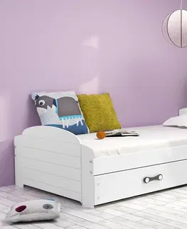 Postele BMS Dětská postel LILI Barva: bílá / růžová