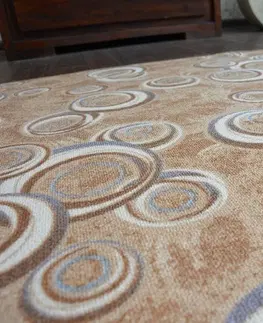 Koberce a koberečky Dywany Lusczow Kusový koberec DROPS Bubbles béžový, velikost 150x300