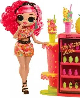 Hračky panenky MGA - LOL Surprise! OMG Nehtové studio s panenkou - Pinky