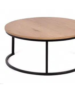 Konferenční stolky Hector Konferenční stolek Lula 80 cm hnědočerný