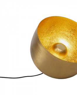 Moderní stojací lampy KARE Design Lampa Apollon Smooth - zlatá, Ø35cm