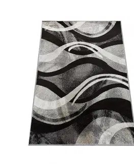 Moderní koberce Originální koberec s abstraktním vzorem v šedé barvě