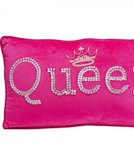 Dekorativní polštáře KARE Design Dekorativní polštář Beads Queen - růžový, 35x60cm
