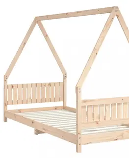 Dětské pokoje Dětská postel 90 x 200 cm masivní borové dřevo