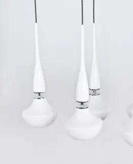 Moderní závěsná svítidla Závěsné svítidlo AZzardo Tasos 6 white AZ1883 E14 6x25W IP20 100cm bílé
