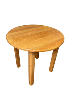 Jídelní stoly Kulatý jídelní stůl TUNGURA, průměr 80 cm, masiv borovice/moření olšeZ EXPOZICE PRODEJNY, II. jakost