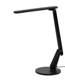 Stolní lampy kancelářské Aluminor LED stolní lampa Zig s ovládacím panelem, černá