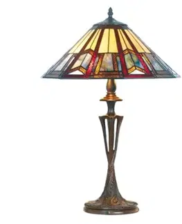 Stolní lampy Artistar Stolní lampa Lillie ve stylu Tiffany