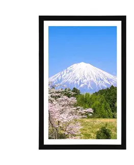 Příroda Plakát s paspartou sopka Fuji