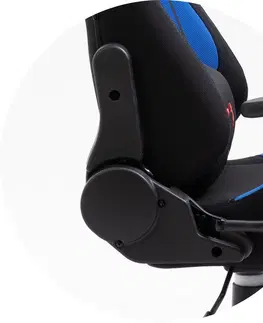 Kancelářské židle Ak furniture Herní křeslo F4G FG38/F černé/modré
