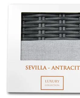 Vzorky luxusních setů z umělého ratanu DEOKORK Vzorky sestavy Sevilla antracit