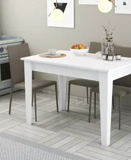 Kuchyňské a jídelní stoly Jídelní stůl KIEV bílý
