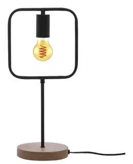 Designové stolní lampy Rabalux stolní lampa Rufin E27 1x MAX 40W buk 3219