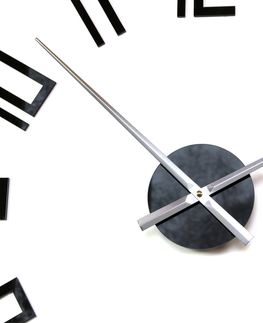 Nalepovací hodiny ModernClock 3D nalepovací hodiny Slim 65 cm černé