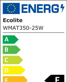 Nástěnná svítidla do koupelny Ecolite LED svítidlo vč. HF senzoru 25W, CCT, 2750lm, IP65, černá WMAT350/HF-25W/CR
