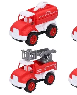Hračky WIKY - Auta hasičská sada 4ks 10,5cm