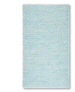 Hladce tkaný koberce RUČNĚ TKANÝ KOBEREC Carola 2, 80/150cm, Modrá