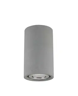 LED stropní svítidla NOVA LUCE venkovní stropní svítidlo EMILE šedý beton skleněný difuzor LED 5W 3000K 120-230V IP65 9540210