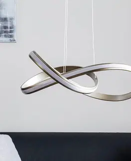 Závěsná světla Paul Neuhaus Závěsné LED světlo Melinda, 30W, ocelově šedé