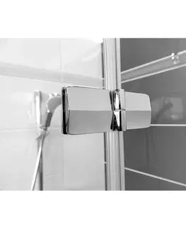 Sprchové kouty MEREO Sprchové dveře, Fantasy, 120x190 cm, chrom ALU, sklo Čiré, L/P universální provedení CK10411HLR