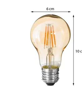 Žárovky DekorStyle LED žárovka Amber Straight 2W E27