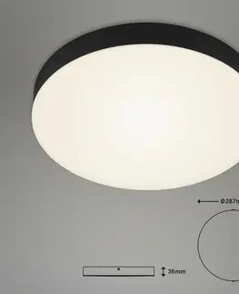 LED stropní svítidla BRILONER LED stropní svítidlo, pr. 27,8 cm, 21 W, černá BRI 7066-015
