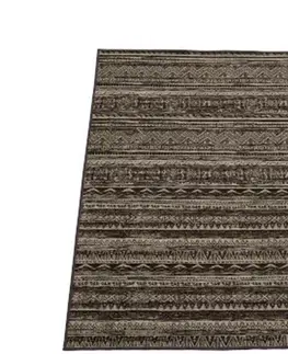 Koberce a koberečky Přírodno-černý koberec Ethnic -  70*110cm J-Line by Jolipa 94618