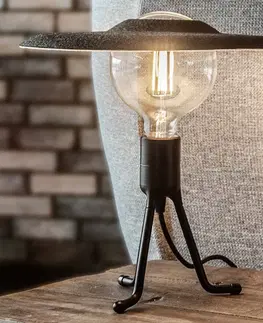 Stolní lampy na noční stolek UMAGE Stolní lampa UMAGE Shade, černá/plstěná