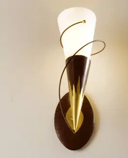 Nástěnná svítidla pochodeň Holländer Nástěnné světlo Torcia Spirale, jeden zdroj