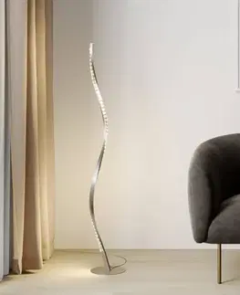Stojací lampy Lindby Lindby Criostal LED stojací lampa se změnou barvy