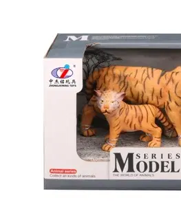 Hračky MIKRO TRADING - Zoolandia tygřice s mládětem 7-15cm v krabičce