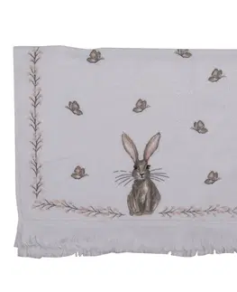 Utěrky Kuchyňský froté ručník s králíkem - 40*66 cm Clayre & Eef TREB1