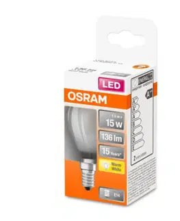 LED žárovky OSRAM OSRAM Classic P LED žárovka E14 1,5W 2 700K matná