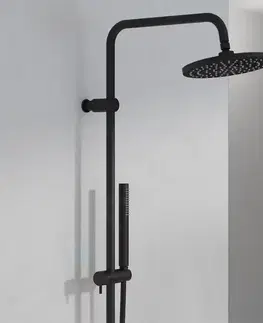 Sprchy a sprchové panely STEINBERG 390 Sprchový set s termostatem, průměr 220 mm, černá 390 2721 S