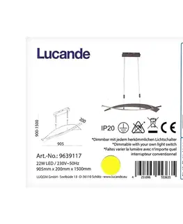 Svítidla Lucande Lucande - LED Stmívatelný lustr na lanku MARIJA LED/22W/230V 