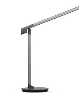 Stolní lampy do kanceláře Philips Sword stolní LED lampa 1x14W 450lm 2700/4000/6500K IP20 USB, krokové stmívání, šedá