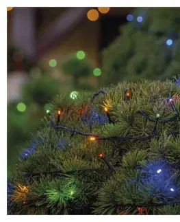LED řetězy EMOS Standard LED spojovací vánoční řetěz, 10 m, venkovní i vnitřní, multicolor D1AM03