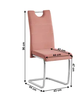 Židle Jídelní židle ABIRA NEW Tempo Kondela Modrá
