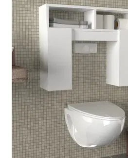 Nástěnné police  Koupelnová skříňka GERONIMO 61x76 cm bílá 