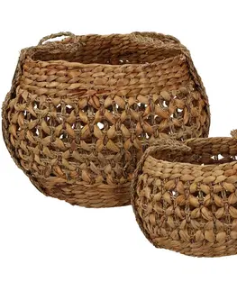Úložné boxy Sada košů z mořské trávy Thembi, 2 ks