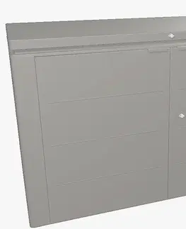 Úložné boxy Biohort Víceúčelový úložný box HighBoard 200 x 84 x 127 (šedý křemen metalíza) 200 cm (3 krabice)