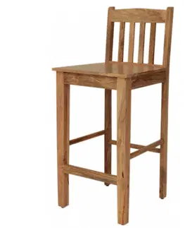 Židle Barová židle Hina z mangového dřeva
