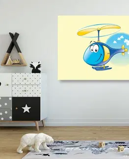 Dětské obrazy Obraz helikoptéra v oblacích