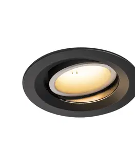 LED podhledová svítidla SLV BIG WHITE NUMINOS MOVE DL M vnitřní LED zápustné stropní svítidlo černá/bílá 2700 K 20° otočné a výkyvné 1003554